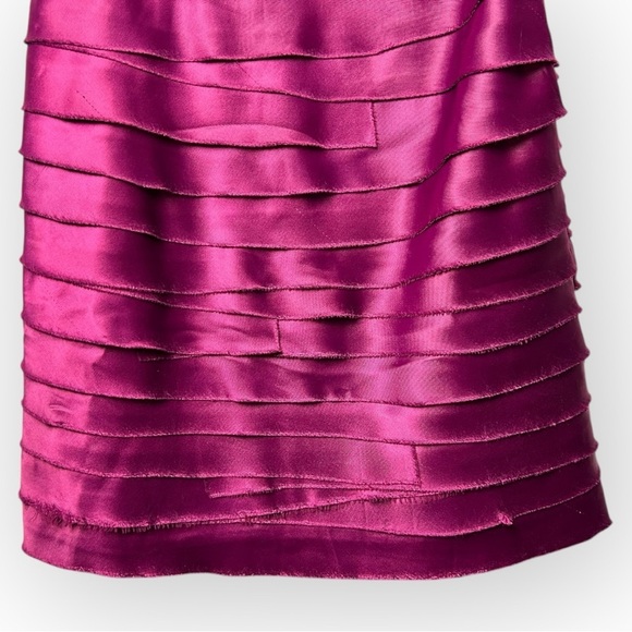 Sakura Asymmetrical Layered Dress Magenta XS - Picture 5 of 8